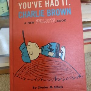 Vintage 1969 you're had it Charlie Brown book with book cover , Peanuts